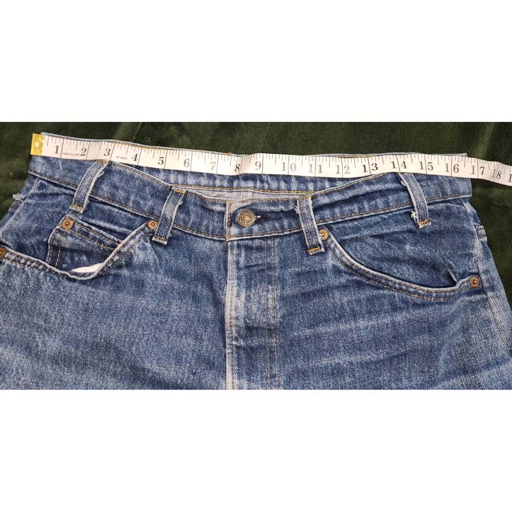 Vintage Levis 532 1984 Jeans Mens Flare 36X34 Orange Tab Blue Denim USA Made - Picture 3 of 16